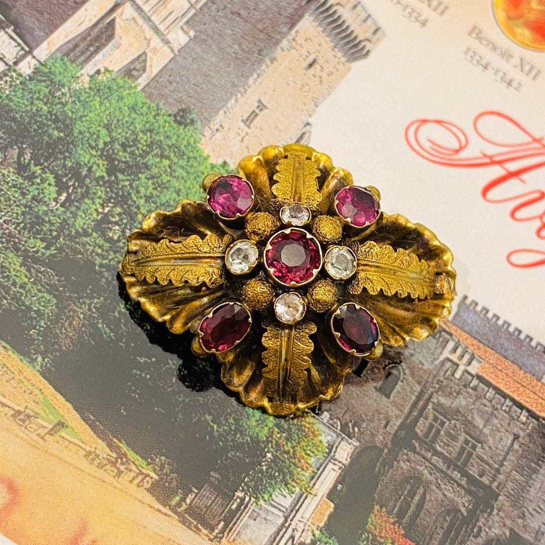 ヴィクトリアン・ガーネットブローチ – 銀座アンティーク・アイ