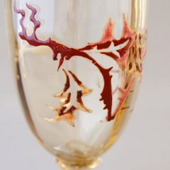 エミール・ガレ「アザミ文 リキュールグラス」《アンティックかとう》