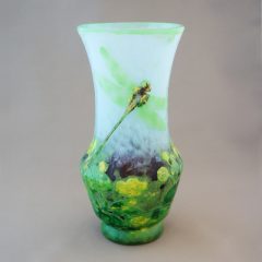 ドーム兄弟「蓮池に蜻蛉文 花瓶」《アンティックかとう》