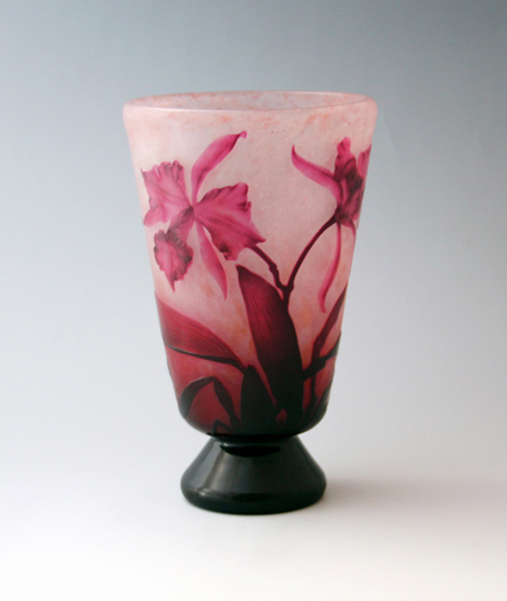 ドーム・ナンシー「カトレア文 花瓶」《アンティックかとう》