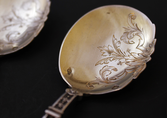 ピュイフォルカ「Emile Puiforcat アイスクリームスプーン 6本セット