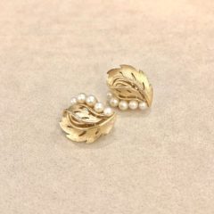 トリファリ「「フルーツサラダ」ブローチ＆イヤリング」《アンティック