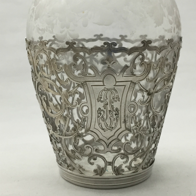 フランス「銀装飾 リキュールボトル」《アンティックかとう》