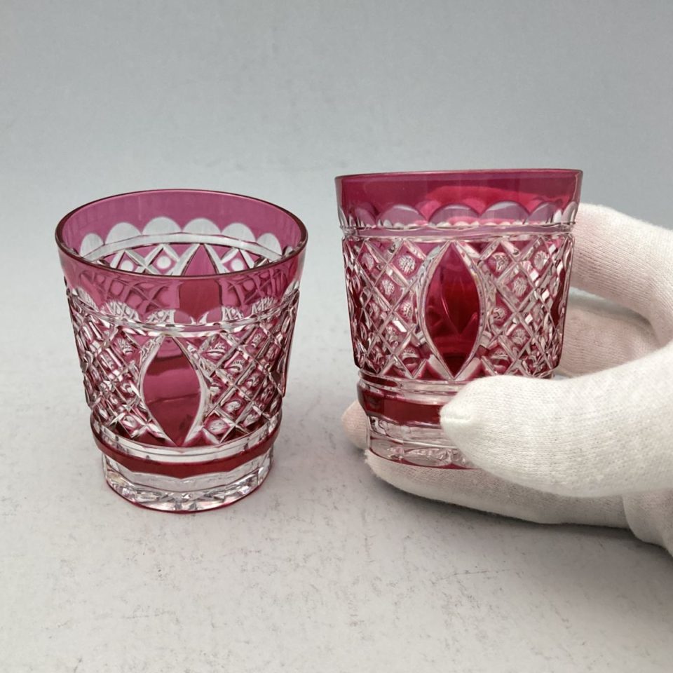 ヴァルサンランベール「切子硝子酒杯」《アンティックかとう》