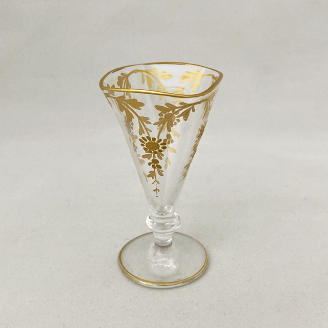 オールドバカラ「金彩リキュールグラス」《アンティックかとう》