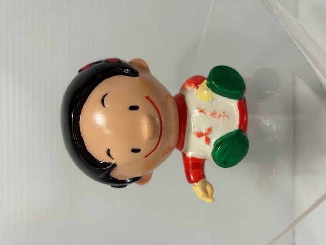 三菱電機☆メル子ちゃん☆昭和レトロ☆ソフビ人形☆貯金箱 8．1cm