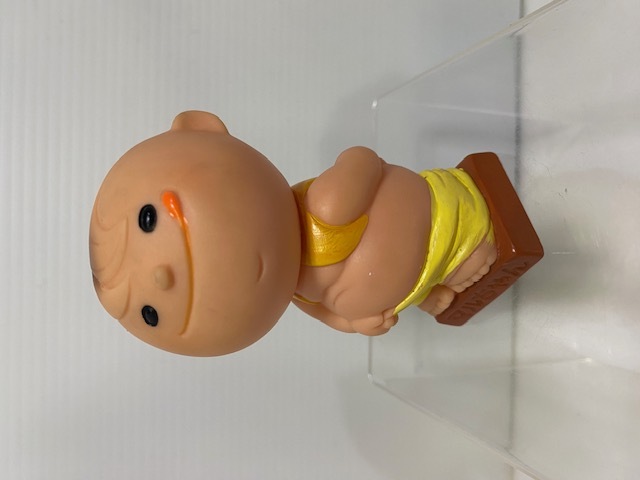 東洋水産☆マルちゃん☆ソフビ人形☆貯金箱 10．3cm 当時物 企業