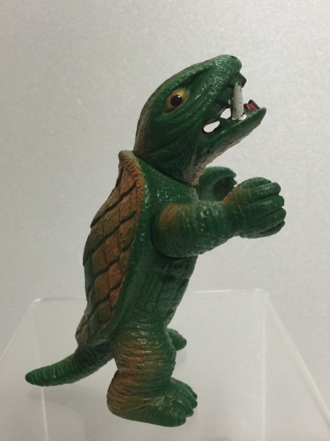 日東 ガメラ ソフビ人形 10．8cm 当時物 大映 版権有 現状 【TO3890】