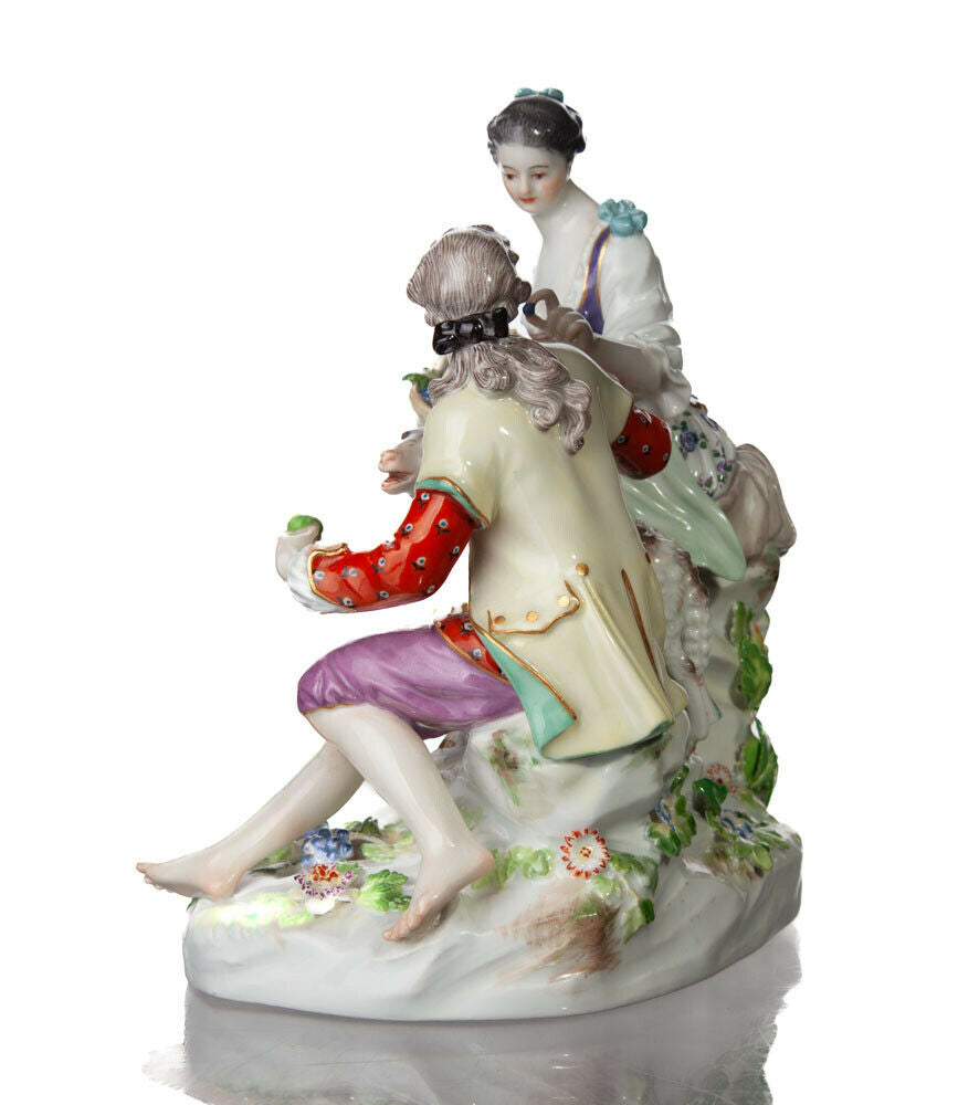 マイセン人形 フィギュリン 題名『羊飼いたち』 M・A・アシエデザイン