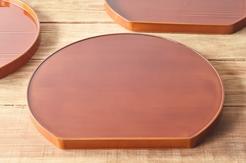 飛騨春慶塗 半月盆 岩本漆器店 5客セット - 生活骨董と古布の