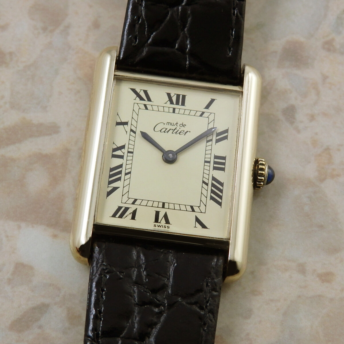 カルティエ マストタンク LM 手巻き式 ヴィンテージ メンズ 腕時計