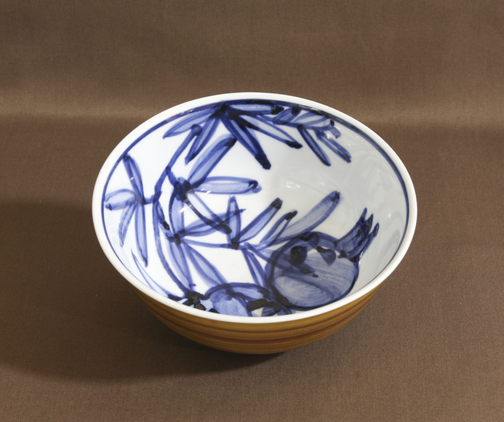 近藤悠三作 柘榴染付金はけ鉢 - 古好屋