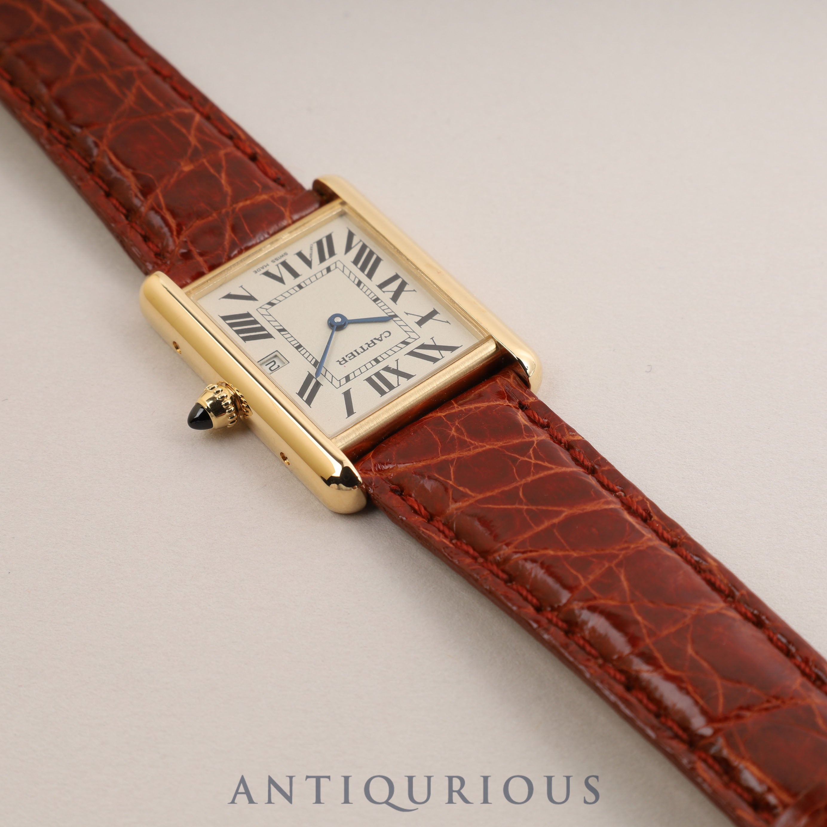 カルティエ タンク ルイ カルティエ LM YG QZ 箱 保証書 コンプリート