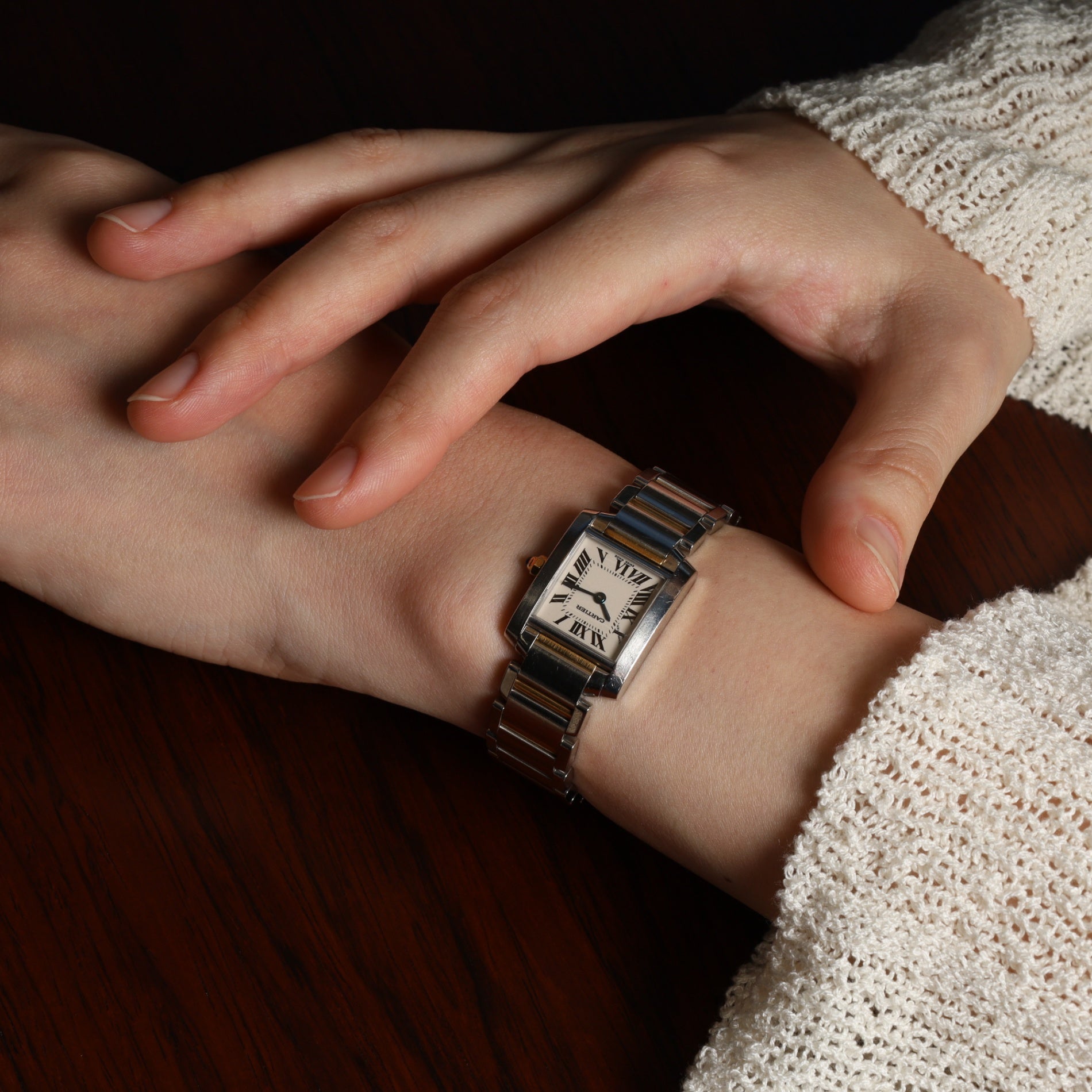 カルティエ タンクフランセーズ SM W51007Q4 / 2384 クォーツ Cal.057