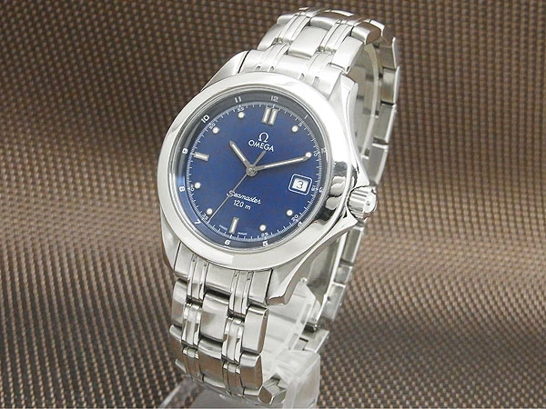 O-7966| オメガ シーマスター 120m SS ブルー文字盤 ブレス仕様