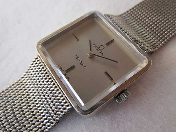 O-7558| オメガ デビル Cal.625 711.1808 レディース 手巻き スクエア
