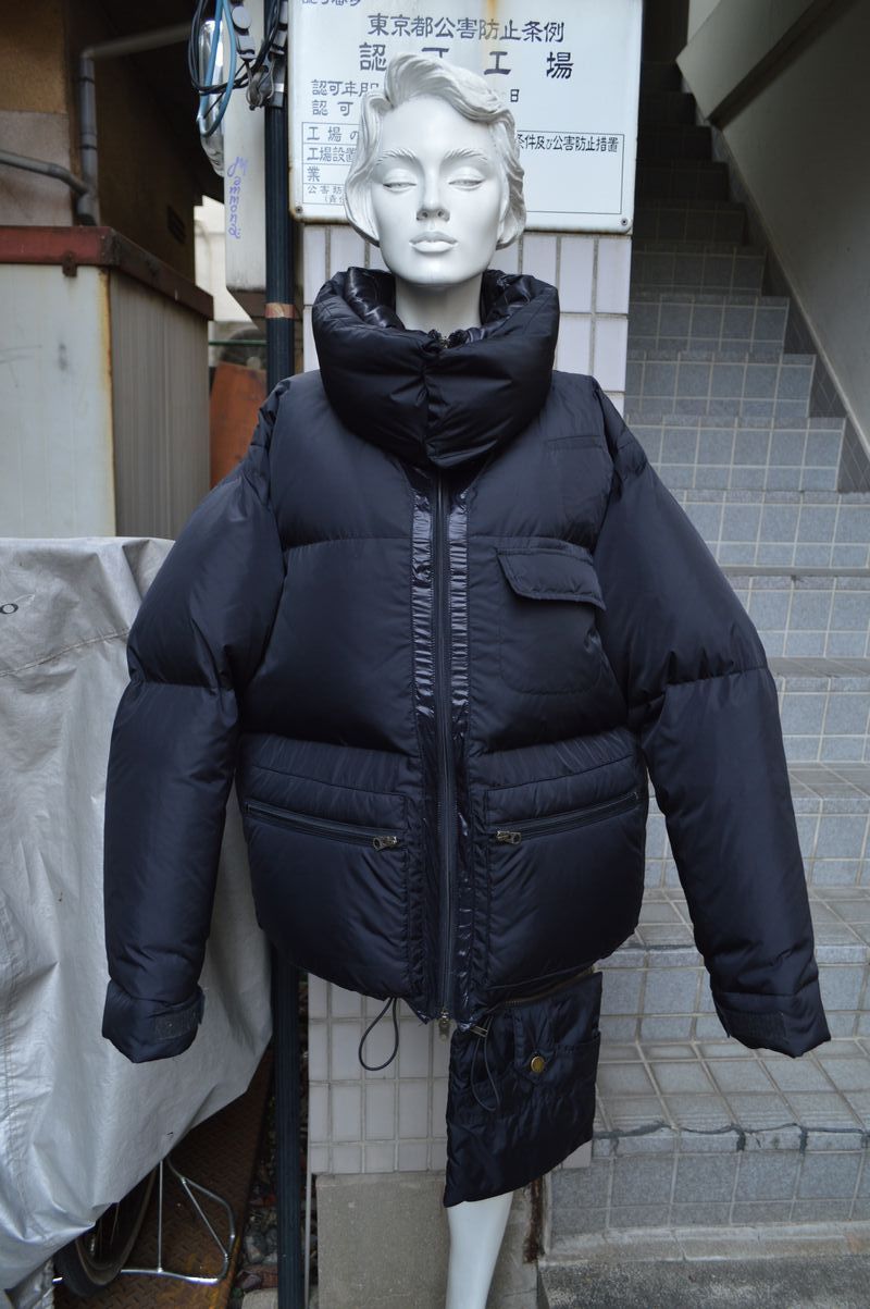 USED】FACETASM(ファセッタズム)黒ビッグダウンジャケット