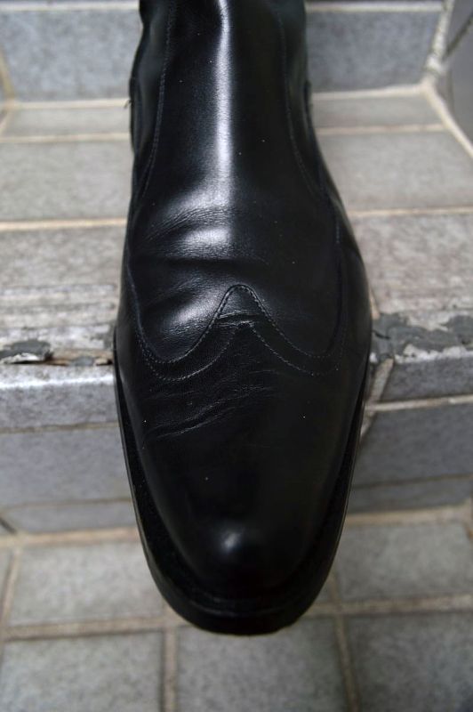 Dior Homme ディオールオム】サイドジップレザーヒールブーツ