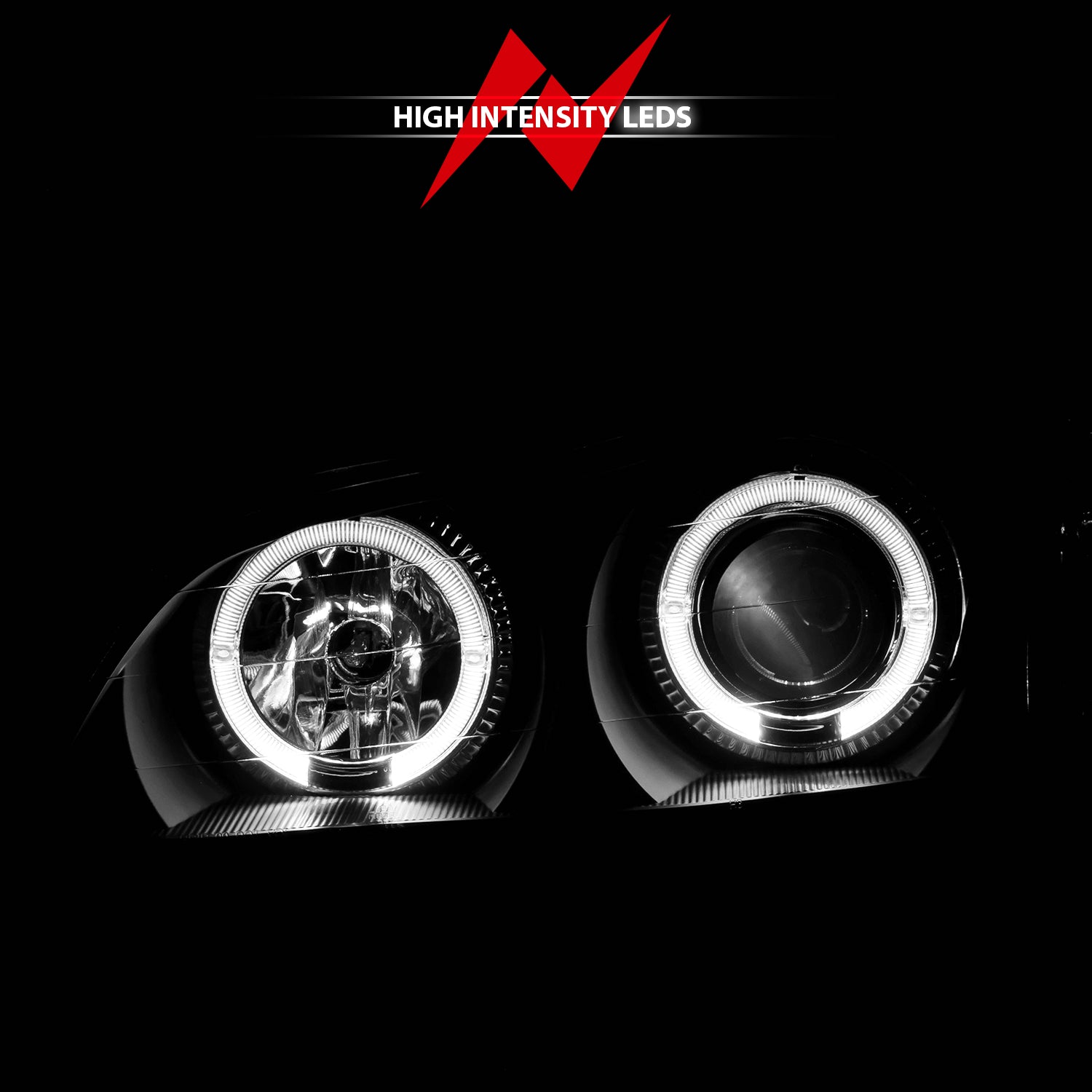 INFINITI I-30 00-01 / I-35 02-04 PROJECTOR HALO HEADLIGHTS BLACK