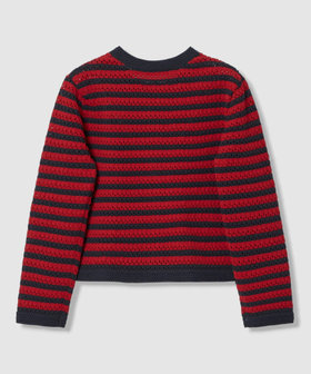 アイレットボーダー カーディガン|ANAYI OFFICIAL ONLINE STORE