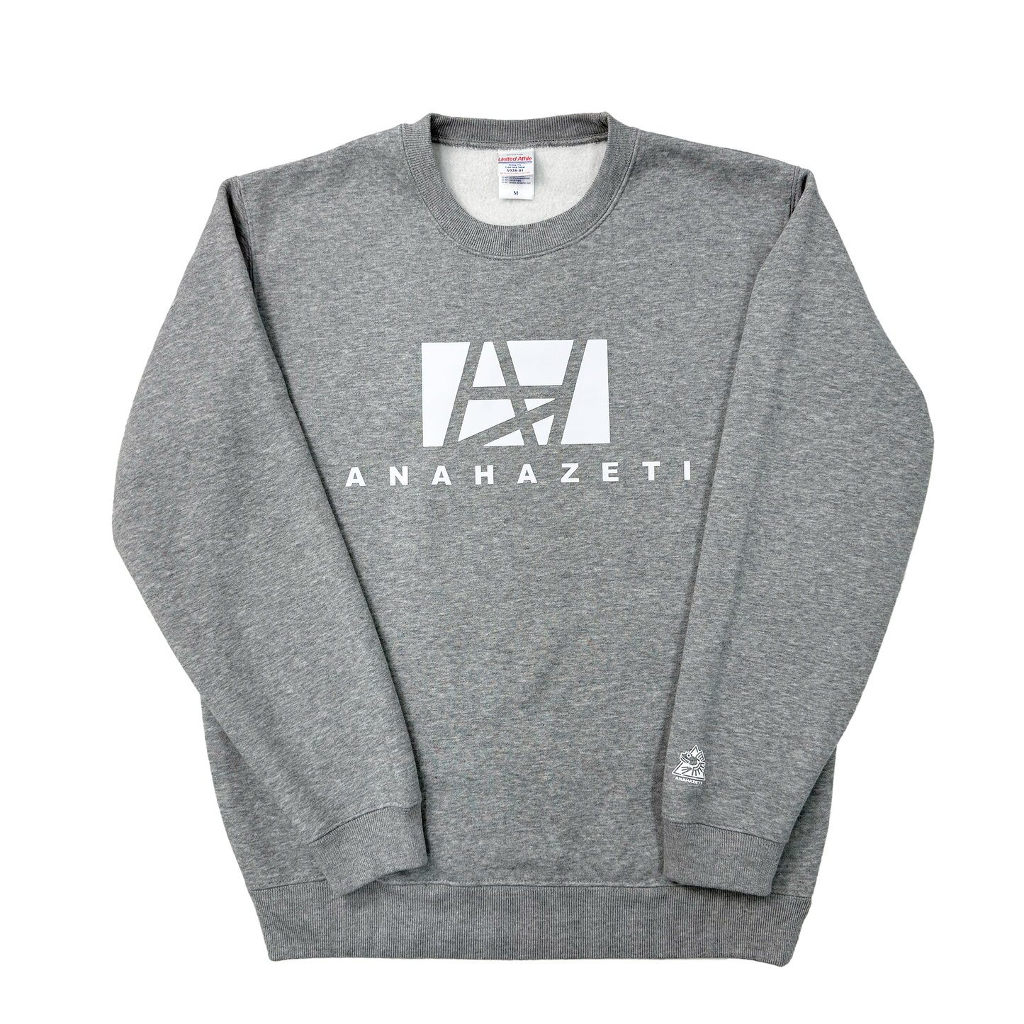 クルーネックトレーナーグレー – Anahazeti