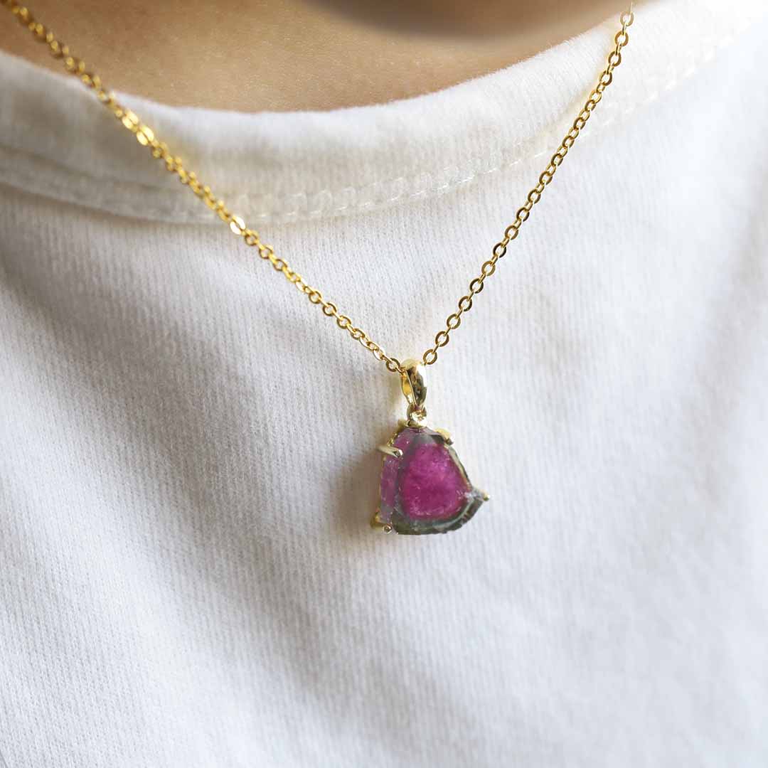 ウォーターメロントルマリンペンダントトップ* - 石の音ブログ