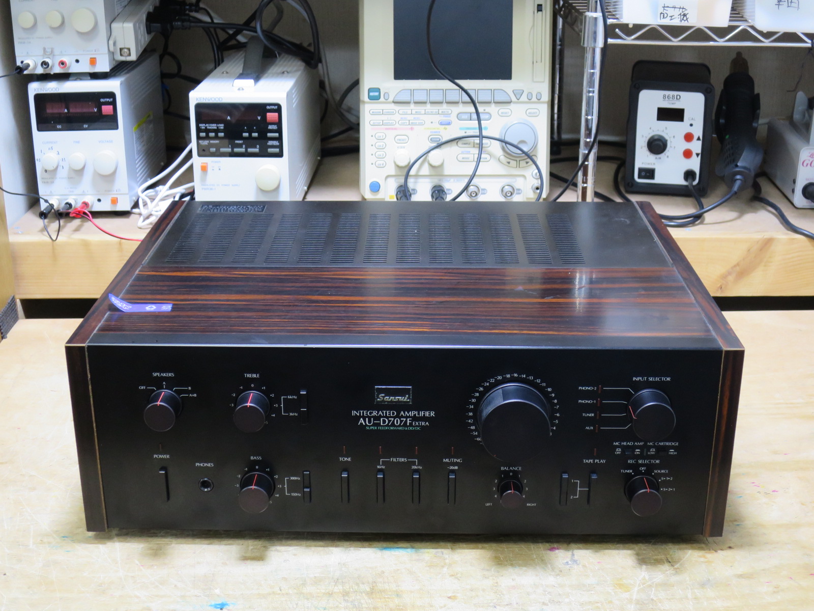 昭和50年代のアンプ SANSUI AU-D707F Extra 13台目: アナログ技術の研究