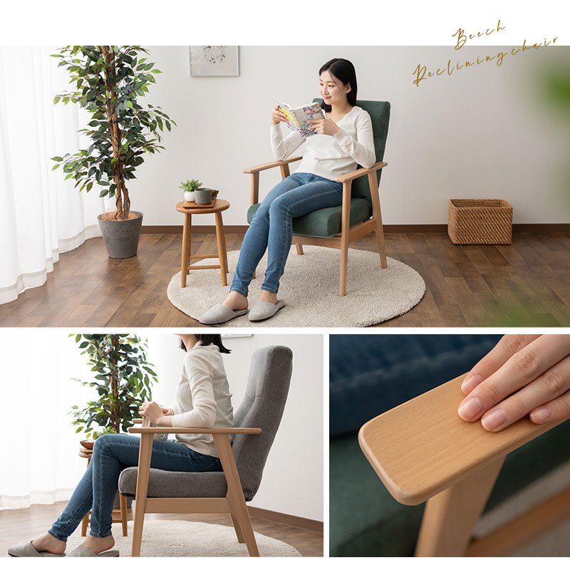 ポケットコイル高座椅子(グレー): EMOOR(エムール) 寝る・座る・たたむ