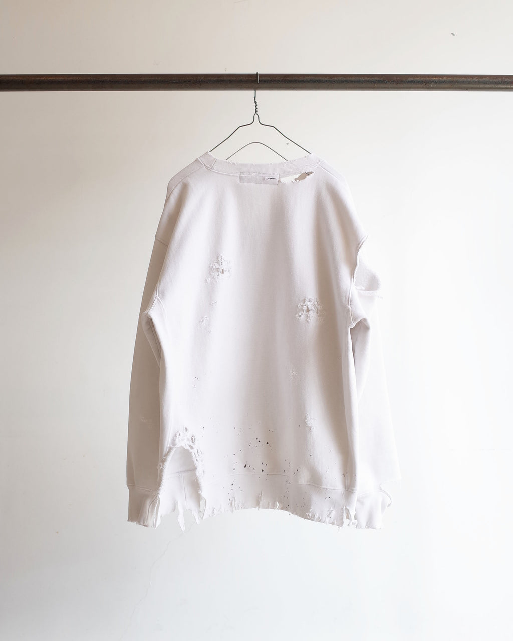 CRASH SWEAT SHIRT(WHITE) – ANCELLM