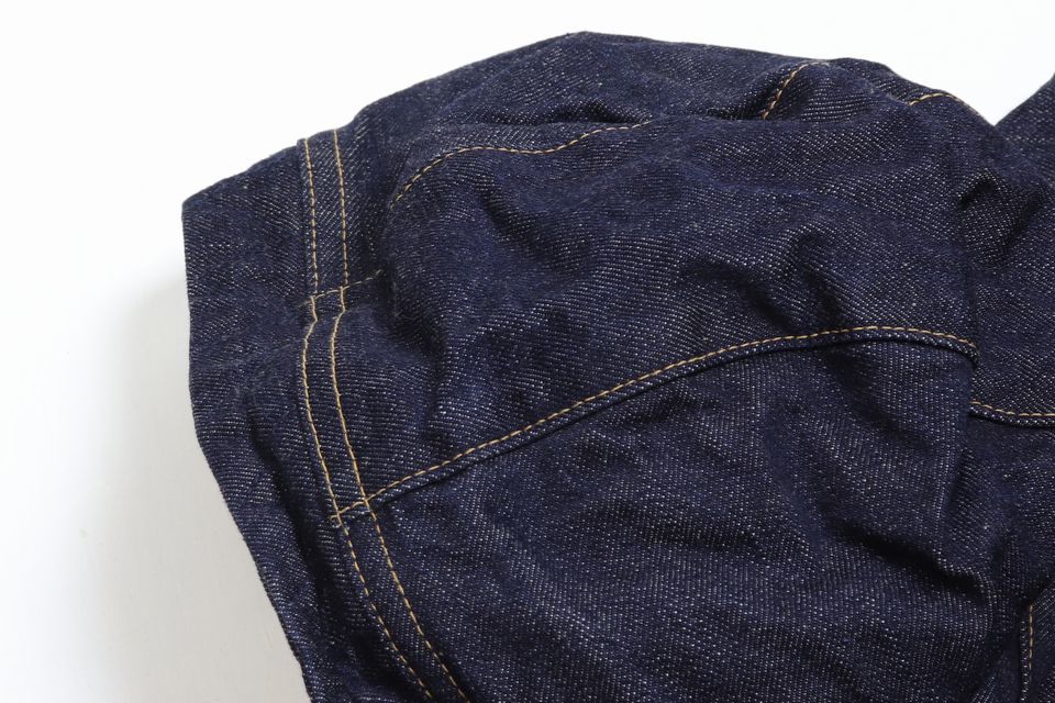 UES/ウエス」フード付きボアベスト【デニム】 - ANCHORS