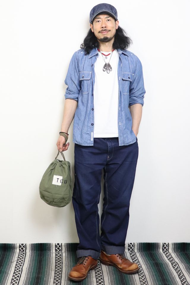 TCB jeans/TCBジーンズ」US ARMYパーソナルエフェクトバッグ【オリーブ