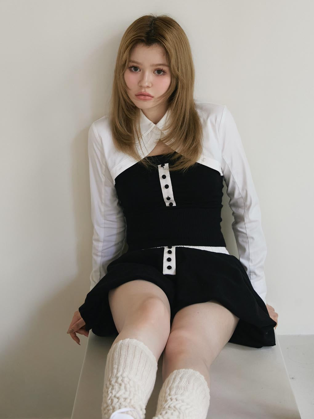 ANDMARY】Myra shirt set up