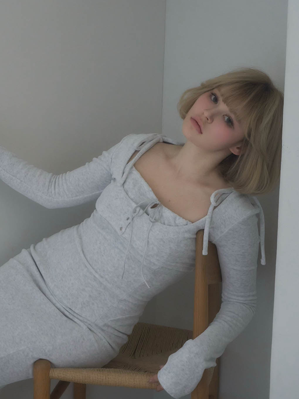 Roy velour set long dress