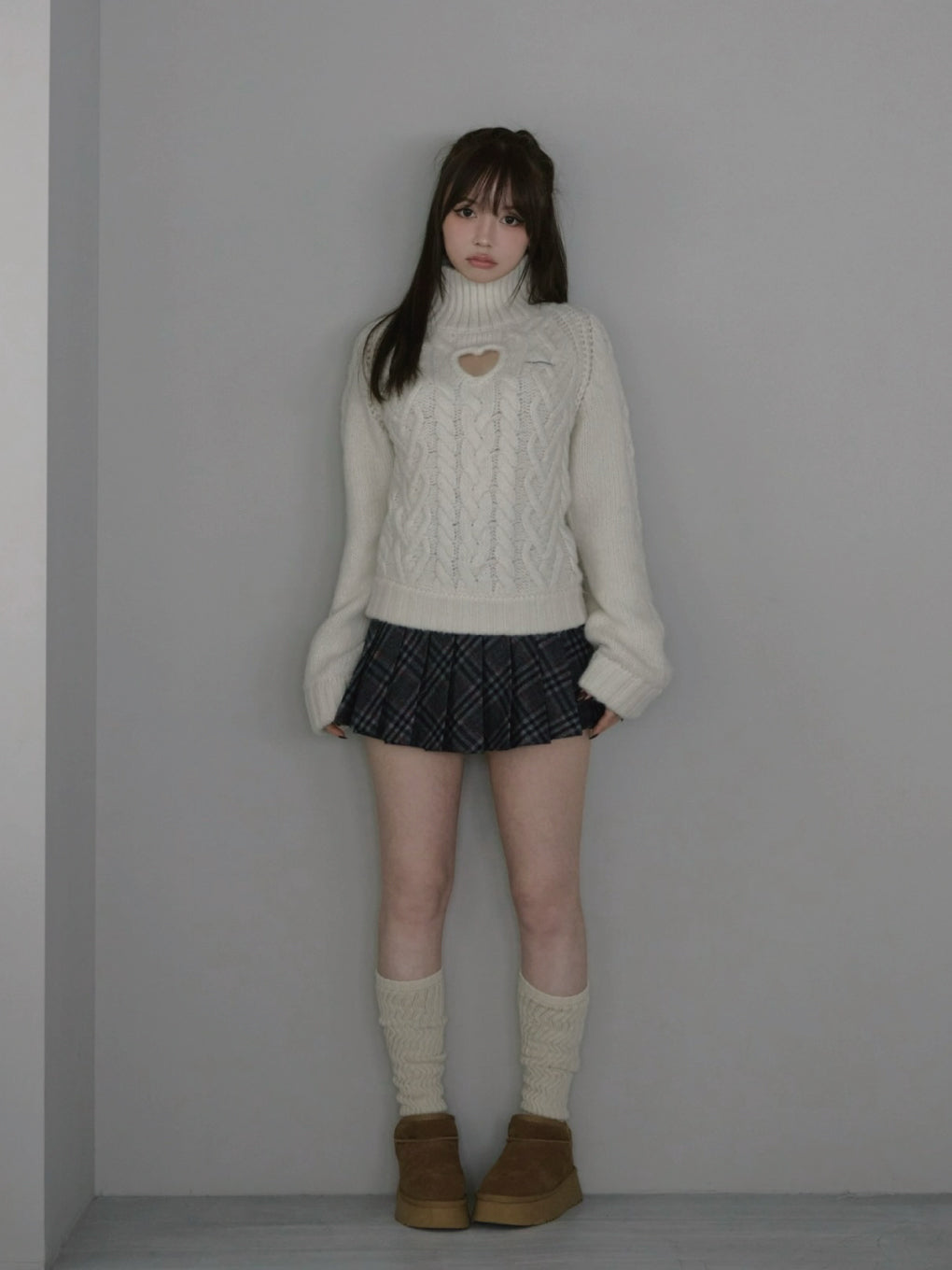 ANDMARY】Mary heart knit tops