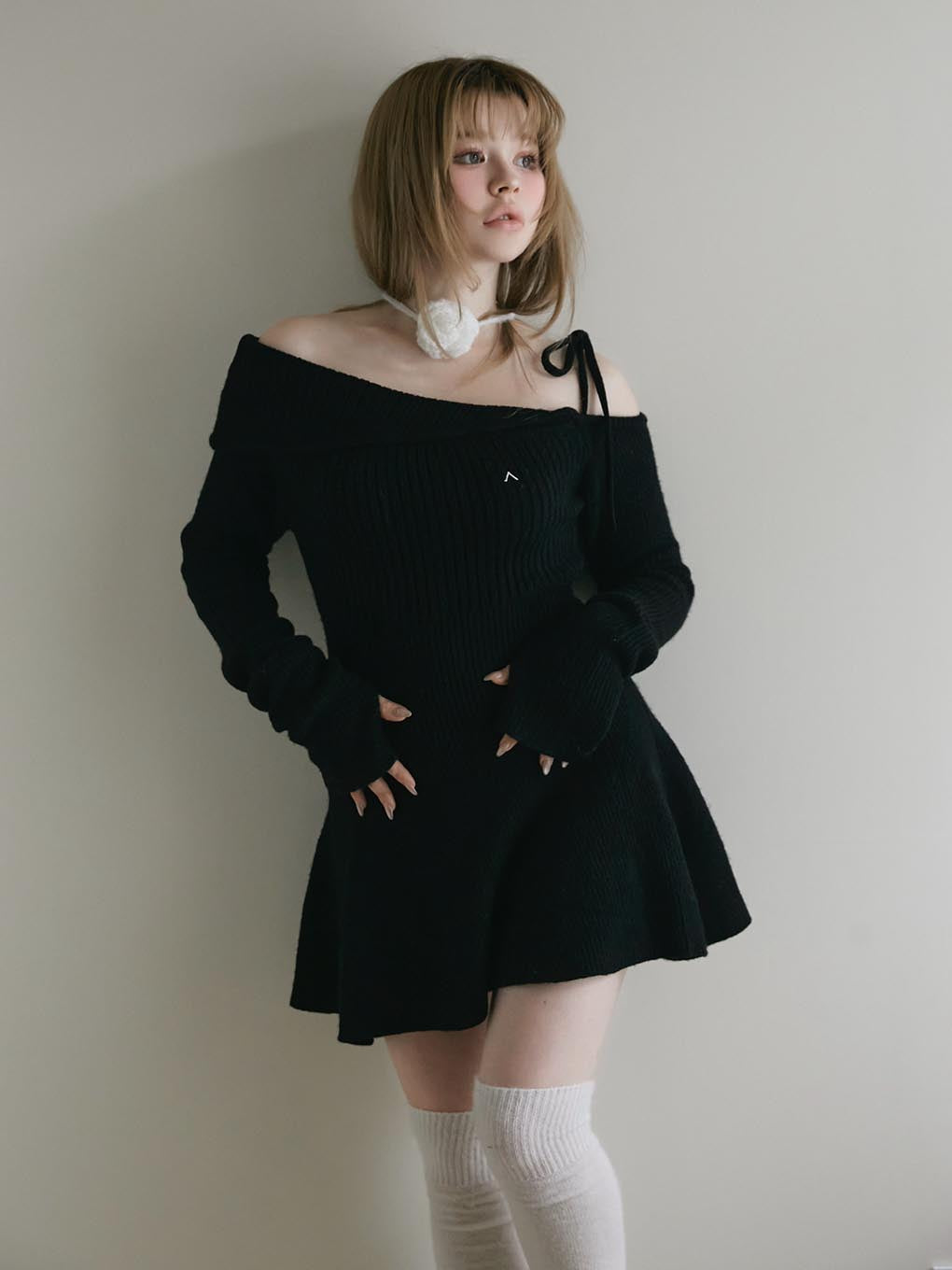 ANDMARY】Wendy flare mini dress