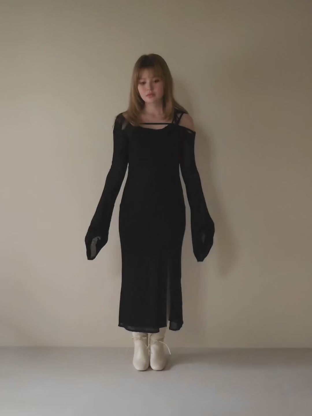 ANDMARY】Lamia knit set dress