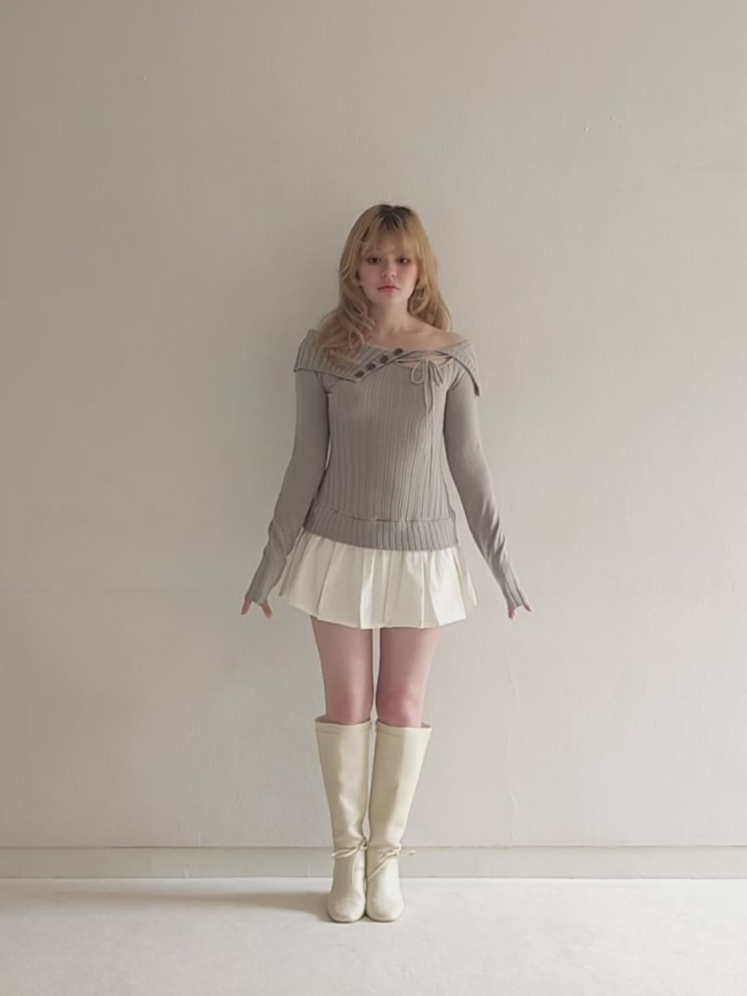 ANDMARY】Isabel knit mini dress
