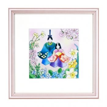 七宝焼|額・ひな祭り 草花雛「安藤七宝店オンラインショップ」