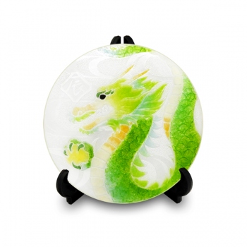 飾皿・干支30丸・龍と宝珠「安藤七宝店オンラインショップ」