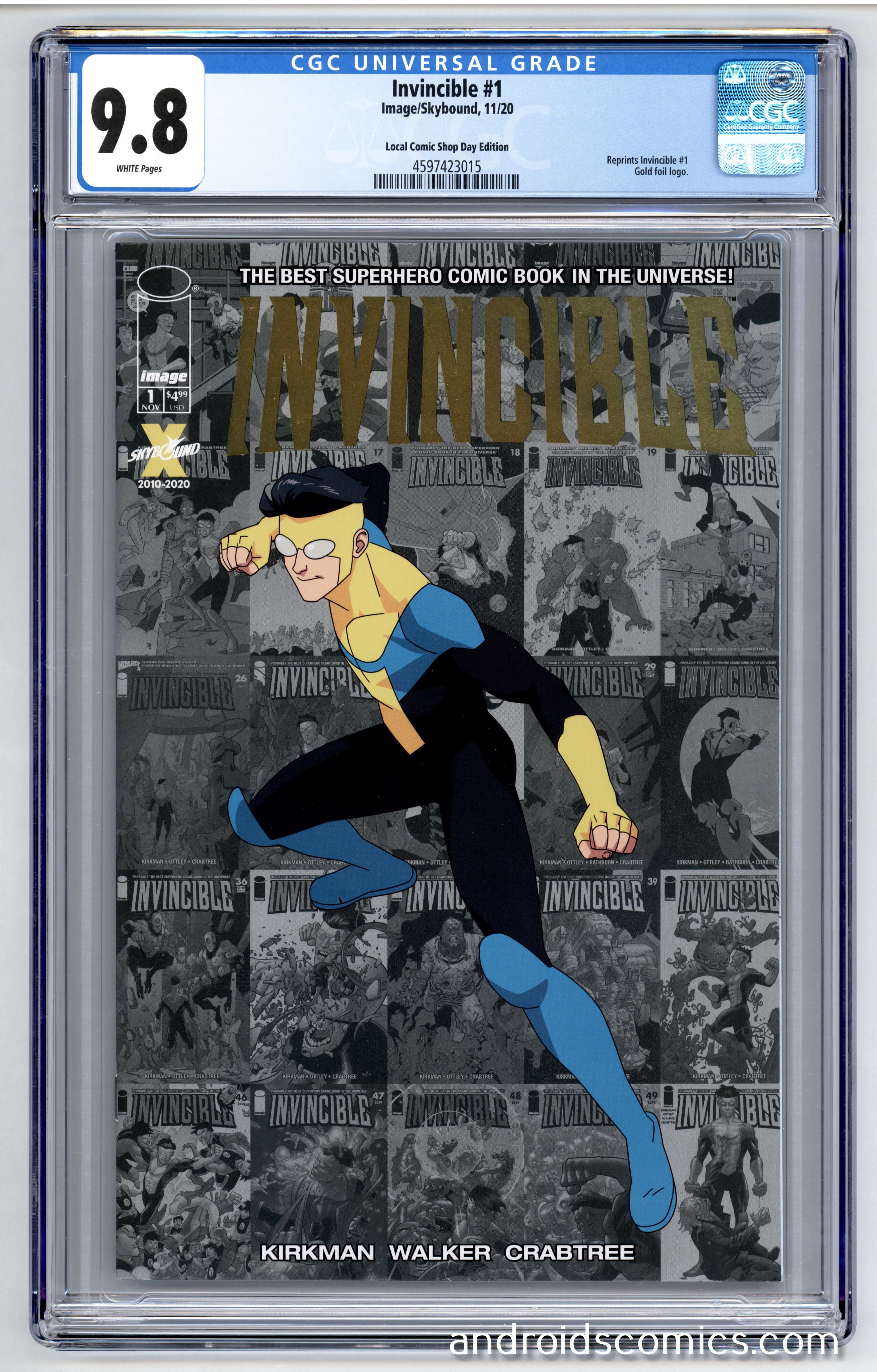 Invincible #1 CGC 9.8 Local Comic Shop Day Edition – Android's