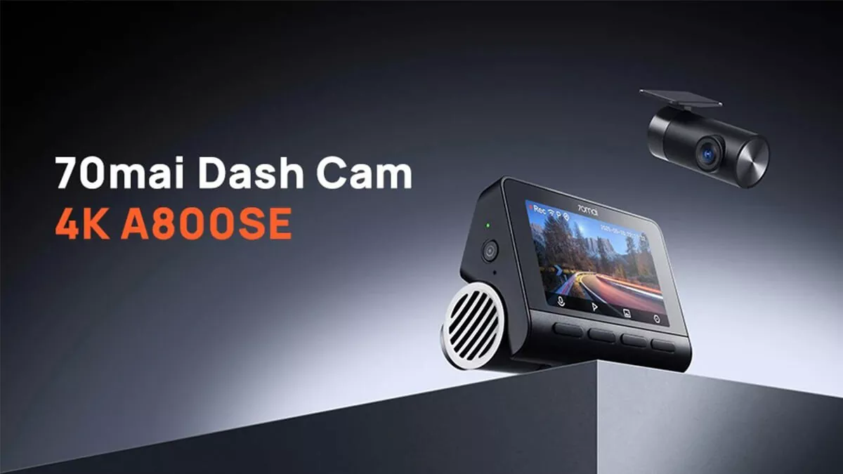 70mai ドライブレコーダー A800SEが$11オフ。GPS内蔵で24時間駐車監視