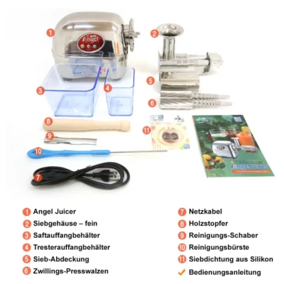 Angel Juicer 5500 Entsafter + EXTRAS | Slow Juicer