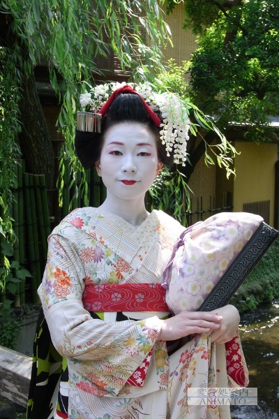 舞妓さんの髪型「おふく」を体験しました | 変身処案内ANIMATO