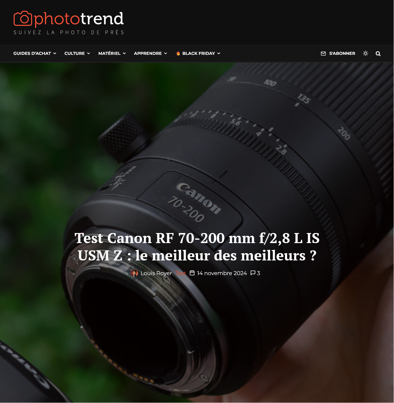 RF70-200mm F2.8 L IS USM Z ほぼ完璧だが非常に高価 - とるなら