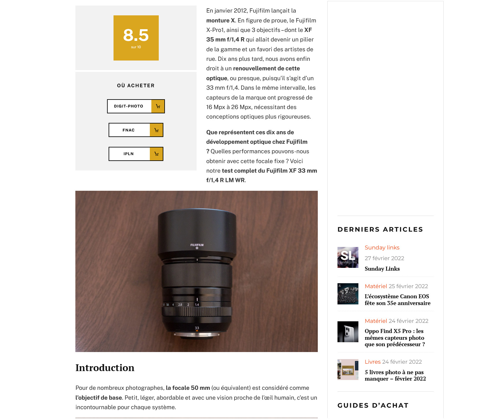 XF33mmF1.4 R LM WRは過度の期待は禁物だが王道のレンズ - とるなら