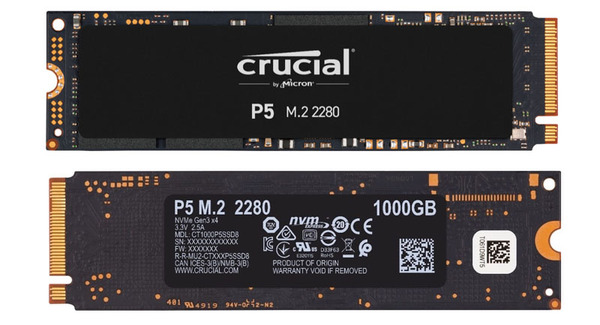 ASCII.jp：マイクロン、高速NVMe SSDの新製品「Crucial P5 SSD／P2 SSD