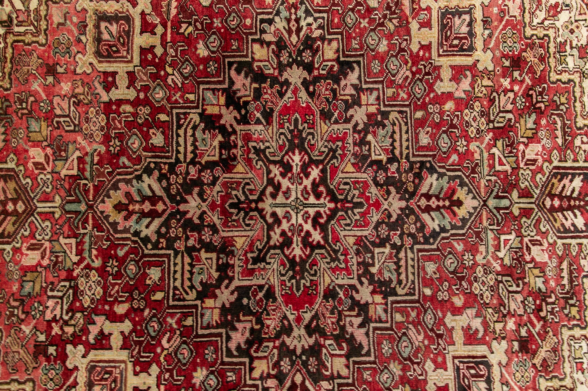 Large vintage Heriz rug handamde with quality 11 x 8 ft | Ashayer
