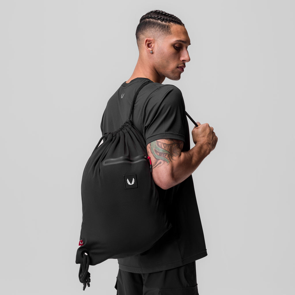 1084. Antibacterial Mesh Drawstring Bag - Black – ASRV