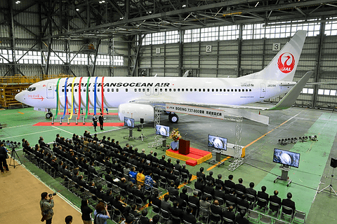 JAL SKY NEXT」仕様を採用した日本トランスオーシャン航空のボーイング