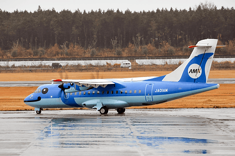 フライト時間わずか13分。デビュー初日の天草エアライン新型機「ATR 42